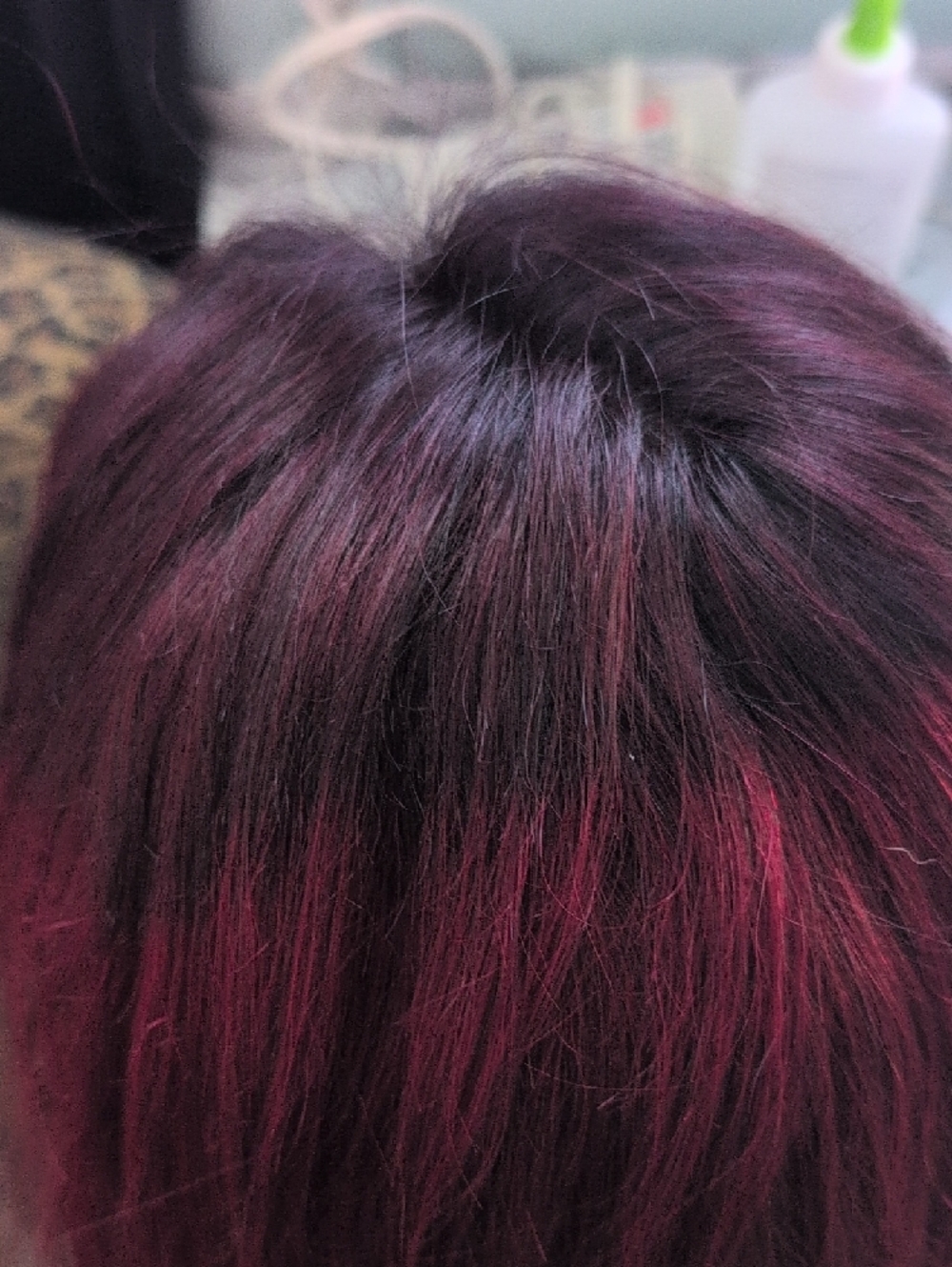 Burgundy Lace Front Women's Wig - Natural Look - Picture 8 of 9